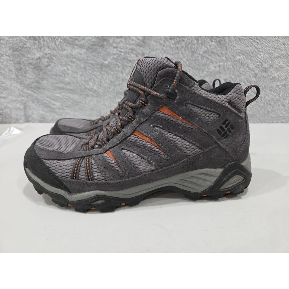 Columbia North Plains Men's YM1016-009 Brown Mid Waterproof Hiking Trail Sz 10.5